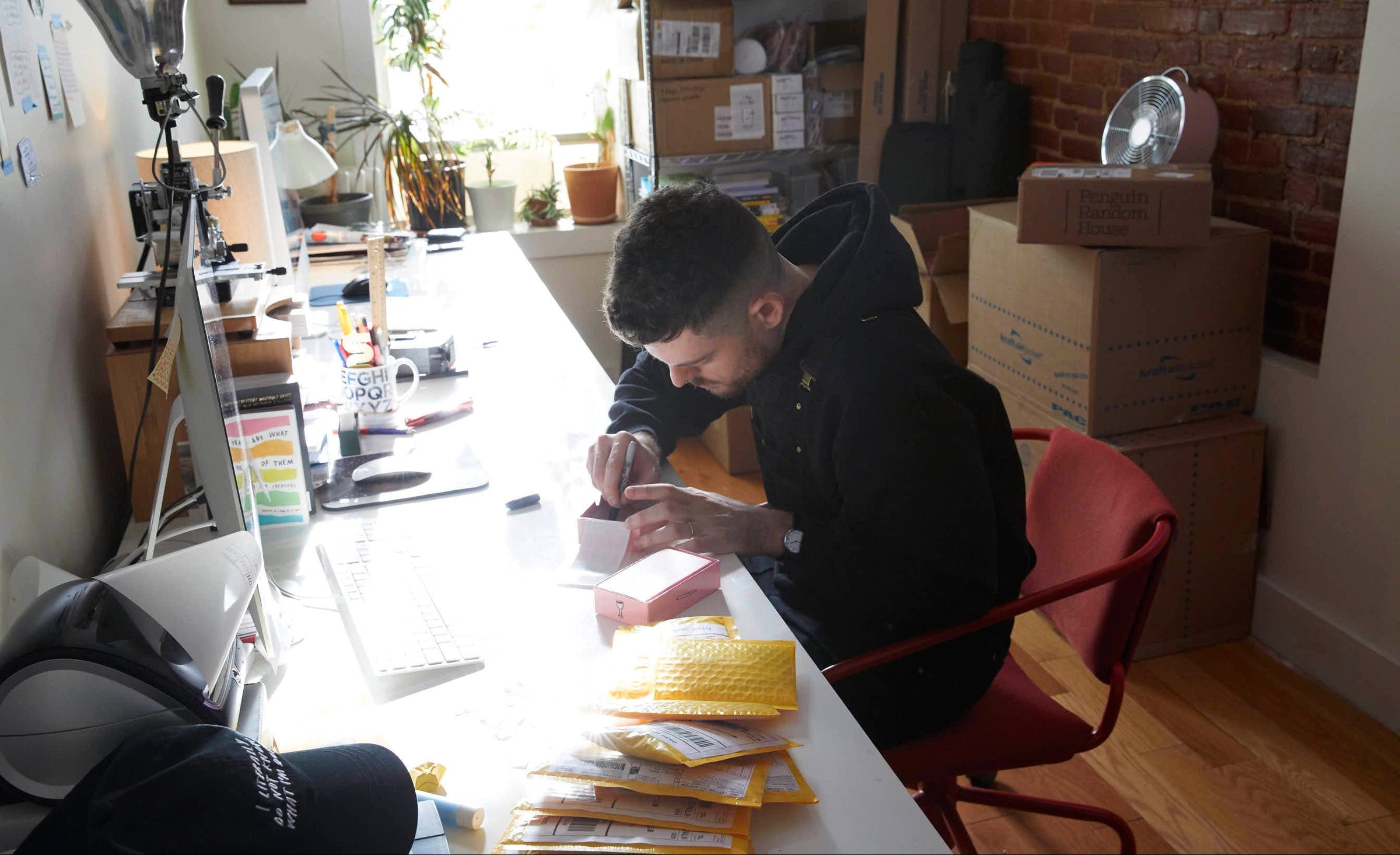 Photo of Adam in home office 