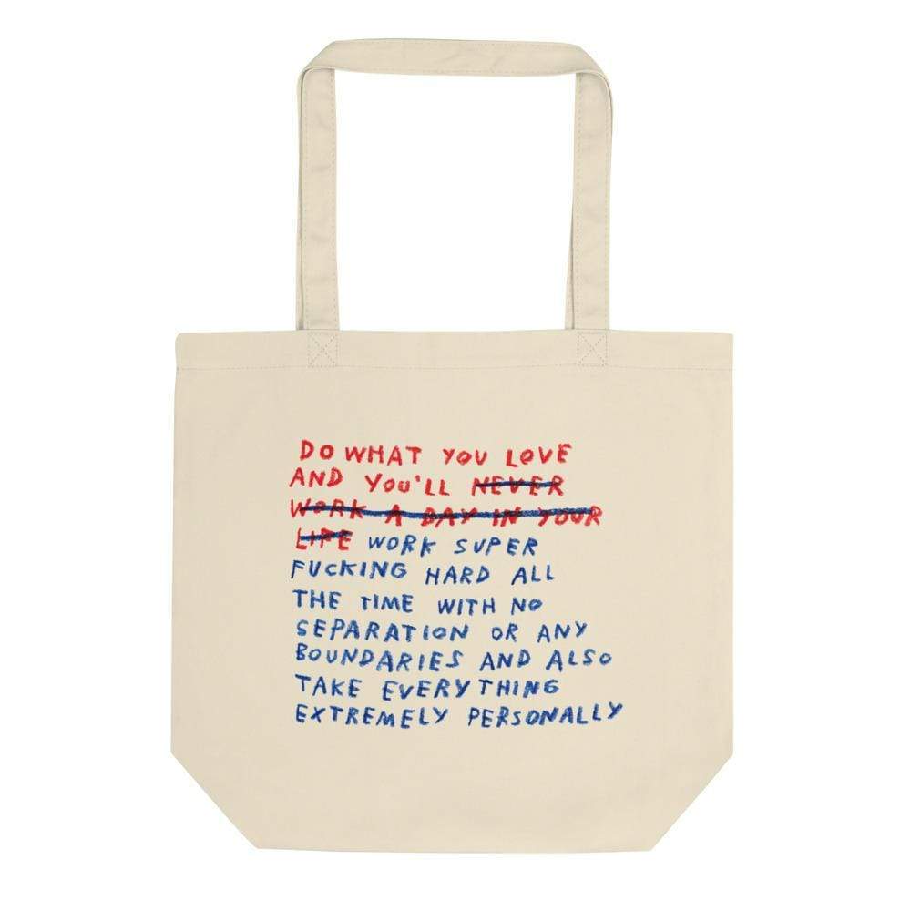 Work/Life Balance Tote ***Printful version – Original Text by ADAMJK®